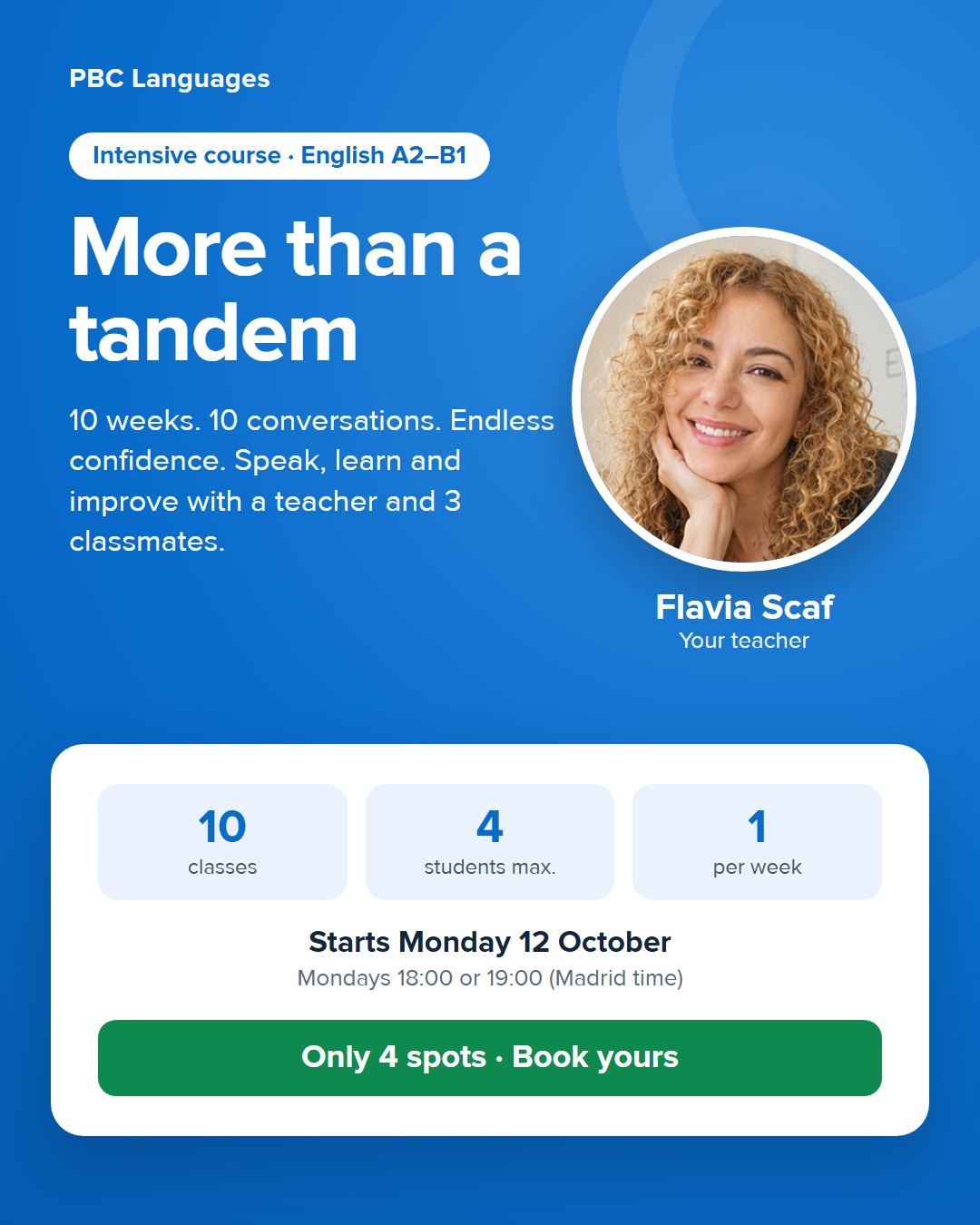 Talk, Learn & Connect: 10 Weeks of English Conversation