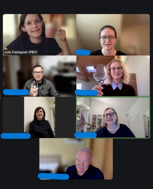 Members on a video call