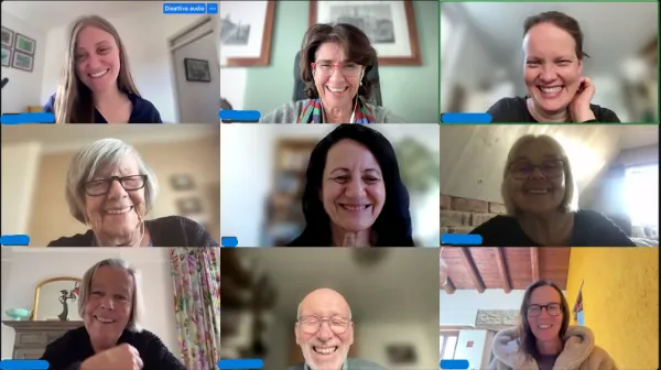 Our community on a group video call